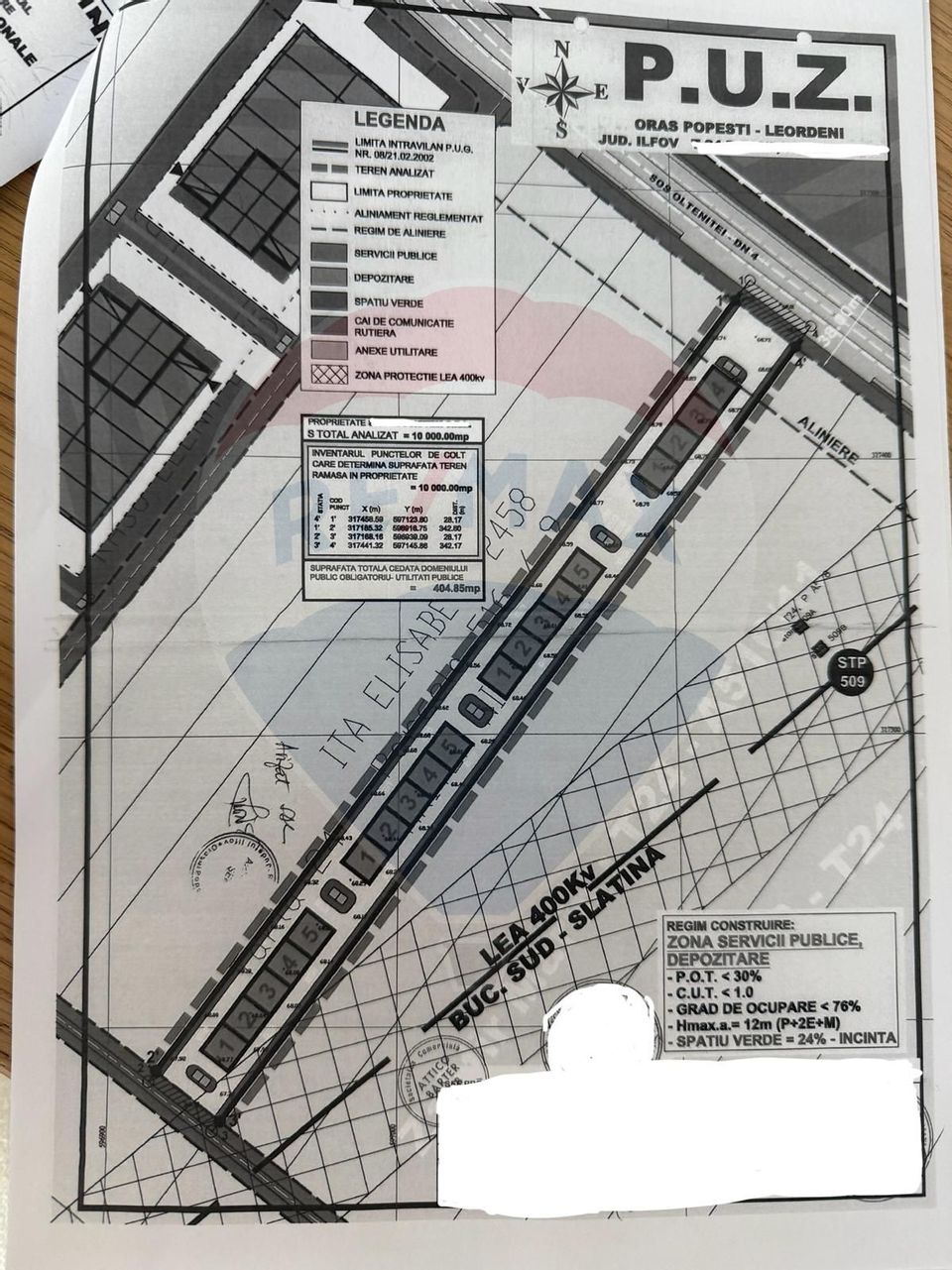 VANZARE Teren intravilan 1 HA langa Autostrada A0 Popesti Leordeni