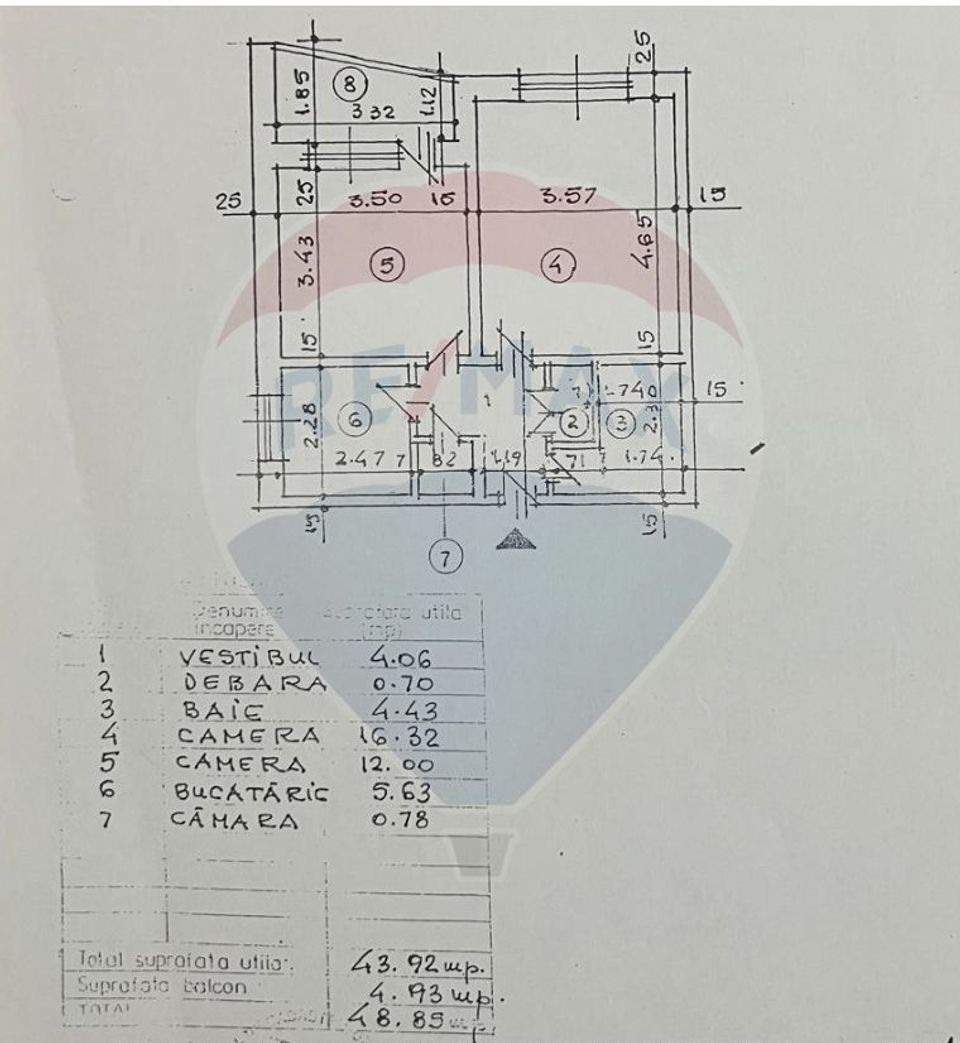 2 room Apartment for sale, Costin Georgian area