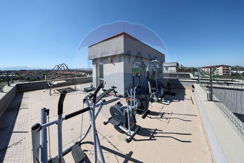 Penthouse 3 camere cu terasa, mobilat, loc parcare