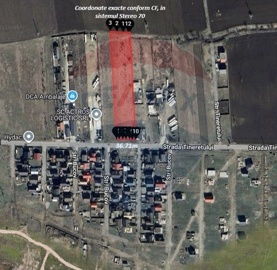 Land 7,478sqm Bucov / Strada Tineretului