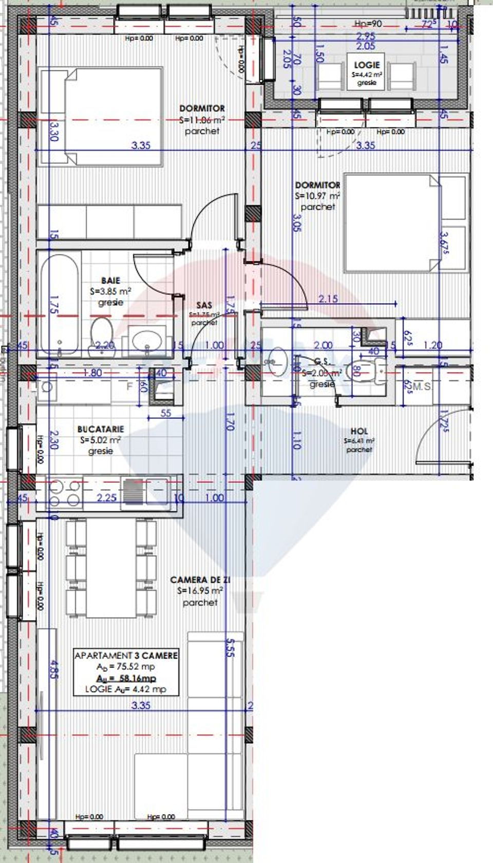 3 room Apartment for sale