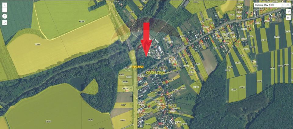 Land 14,165sqm Ciolpani / Soseaua DN1