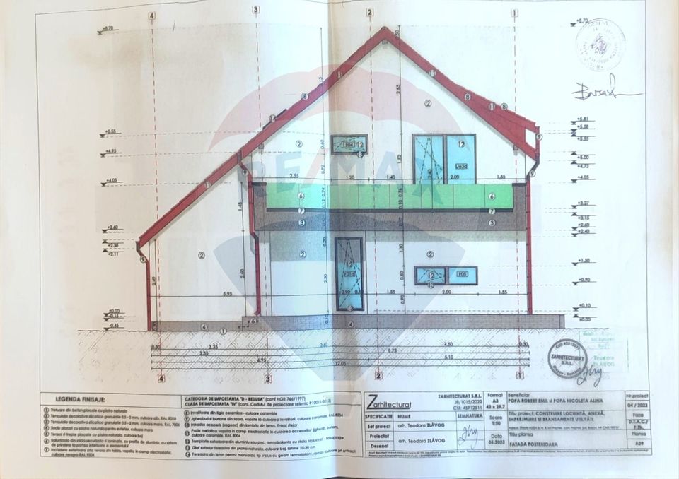 COMISION 0% |  Proiect de casă cu autorizație | teren 443 mp | Prejmer