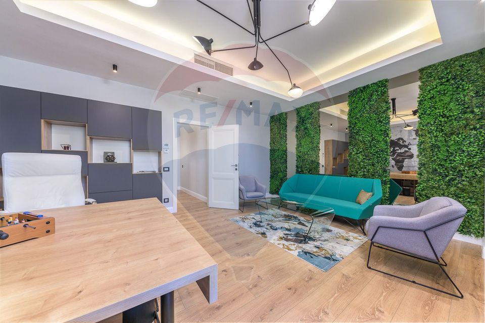 Penthouse with 6 rooms, 2 terraces, 3 parking lots Herastrau area