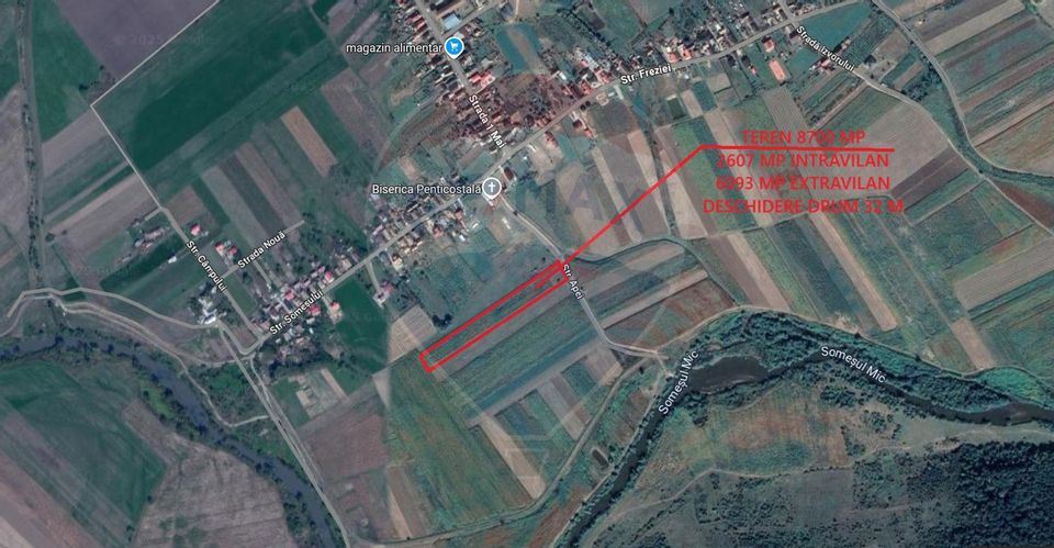 Teren de vanzare 8.700 mp în Livada comuna Iclod