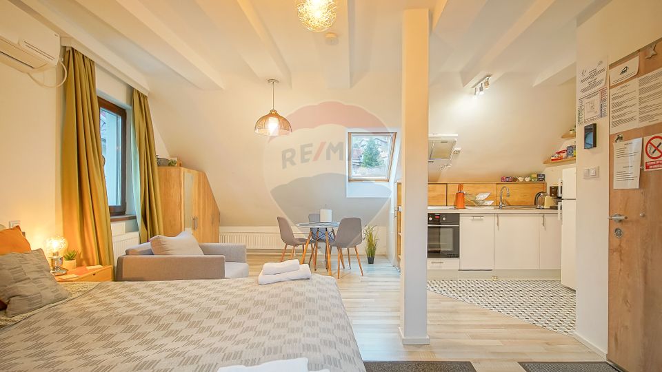 Casa cu 5 studiouri independente, terasa rooftop, vedere montana