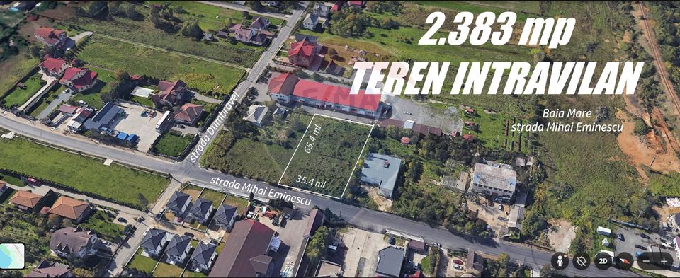 Land 2,383sqm Baia Mare / Strada Mihai Eminescu