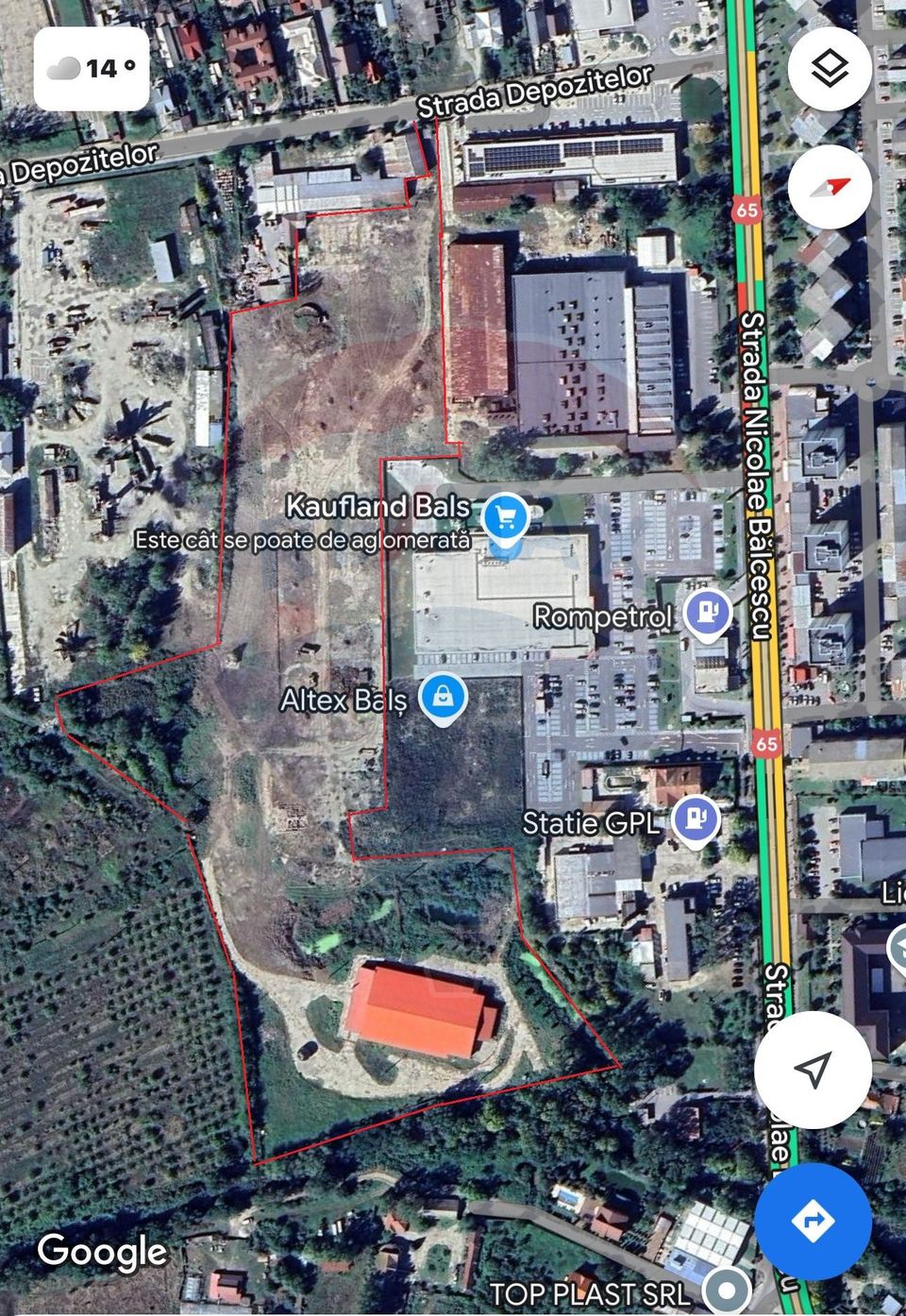 Land 52,699sqm Bals / Strada Nicolae Balcescu