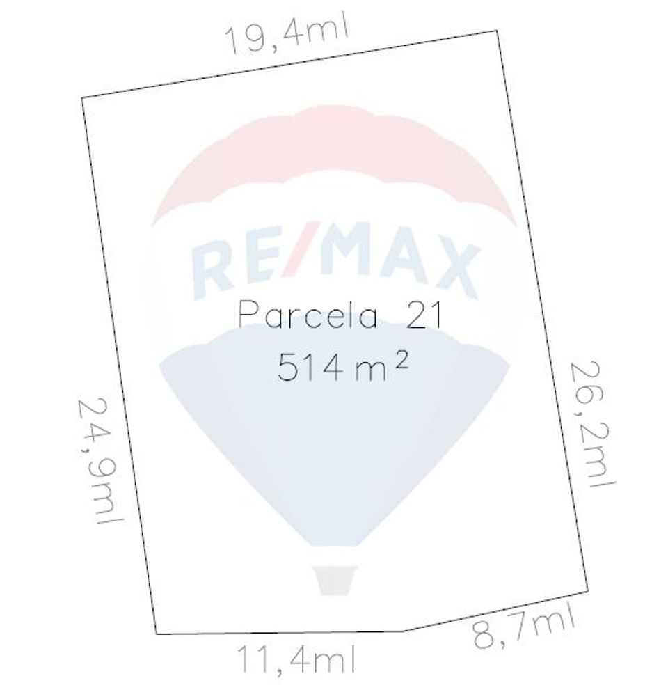 Land 514sqm Sub Coasta / Strada Principala