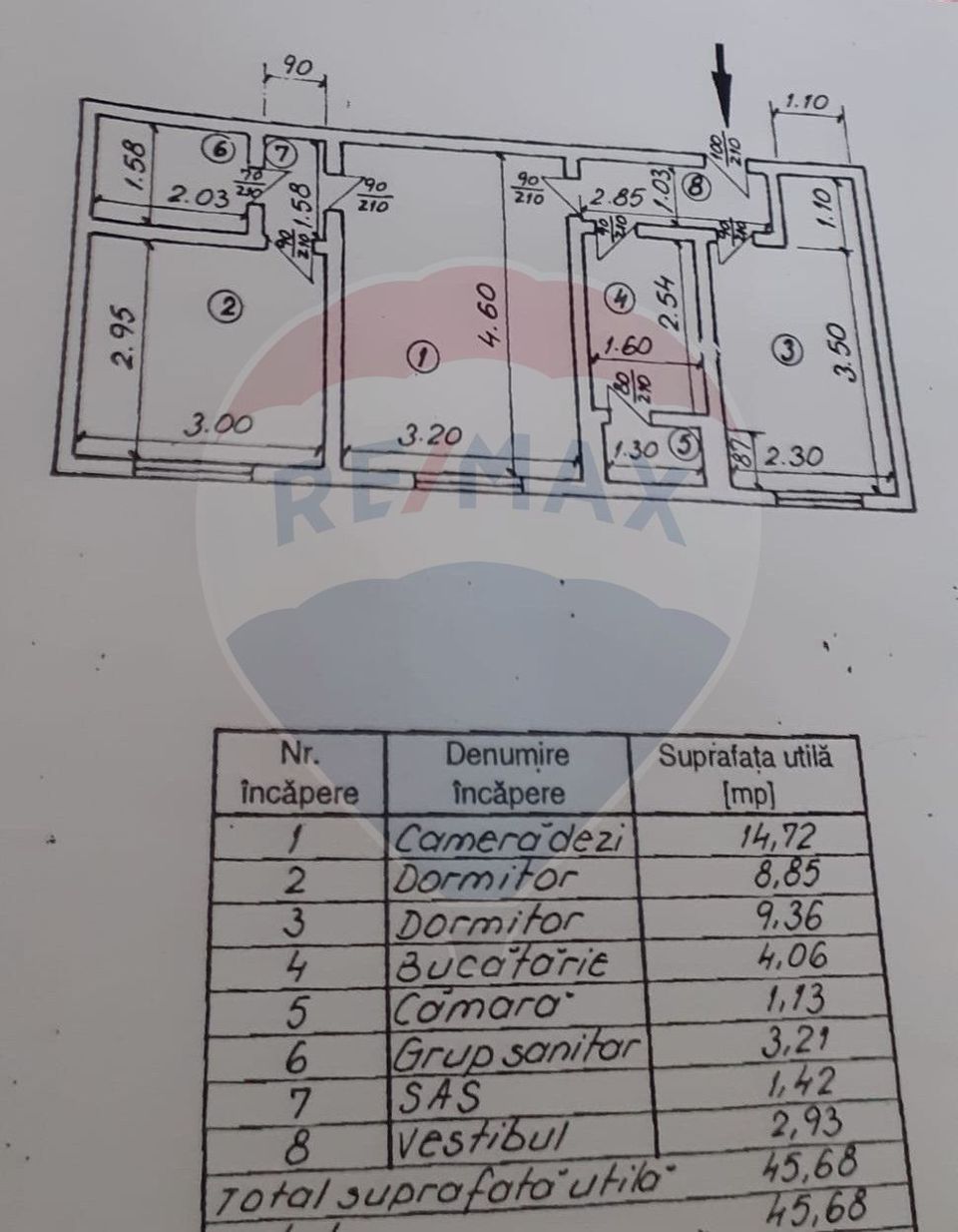 3 room Apartment for sale, Giurgiului area