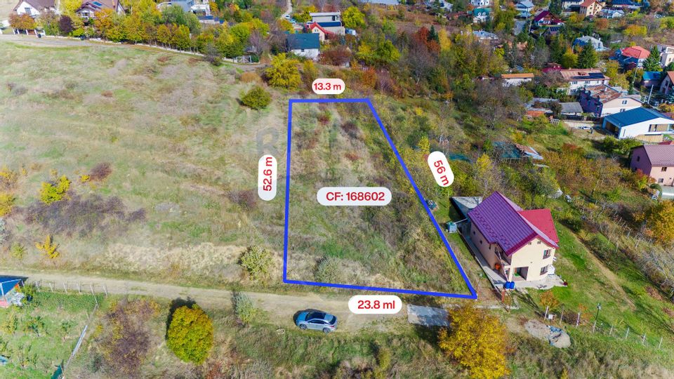 De Vânzare Teren Intravilan de 1,000mp Iasi | Aleea Plopii Fara Sot