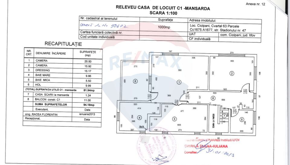 Casă individuală cu Curte in Ciolpani