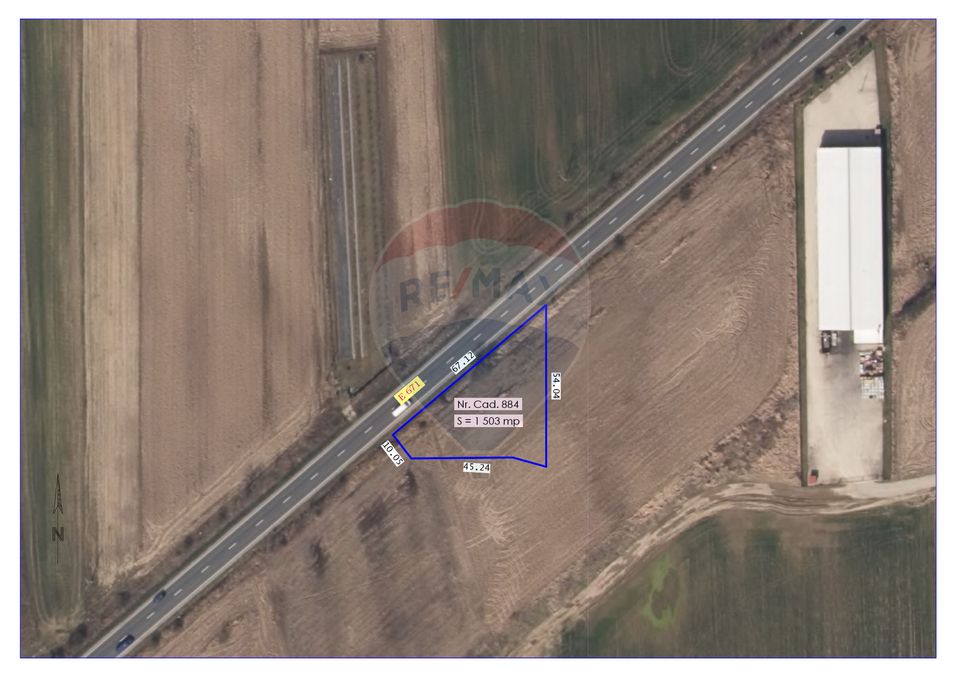 Land 1,503sqm Nojorid / Soseaua DN79