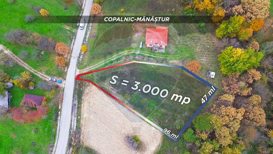 Land 3,000sqm Copalnic-Manastur / Strada Principala