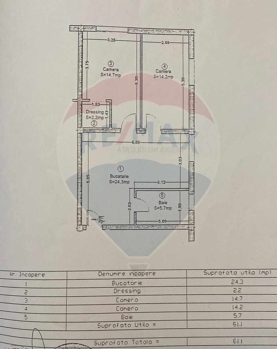Apartament 3 camere de vanzare,terasa de 106 mp zona VIVO