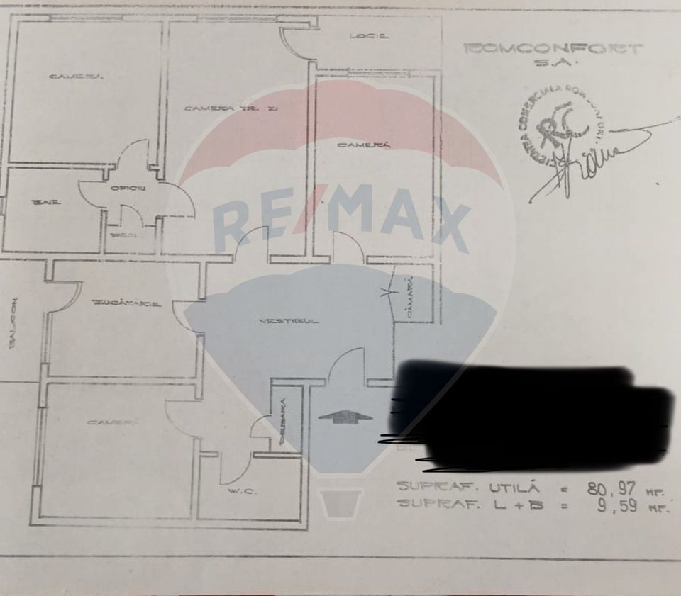 4-room apartment for sale in Rahova, 90sqm