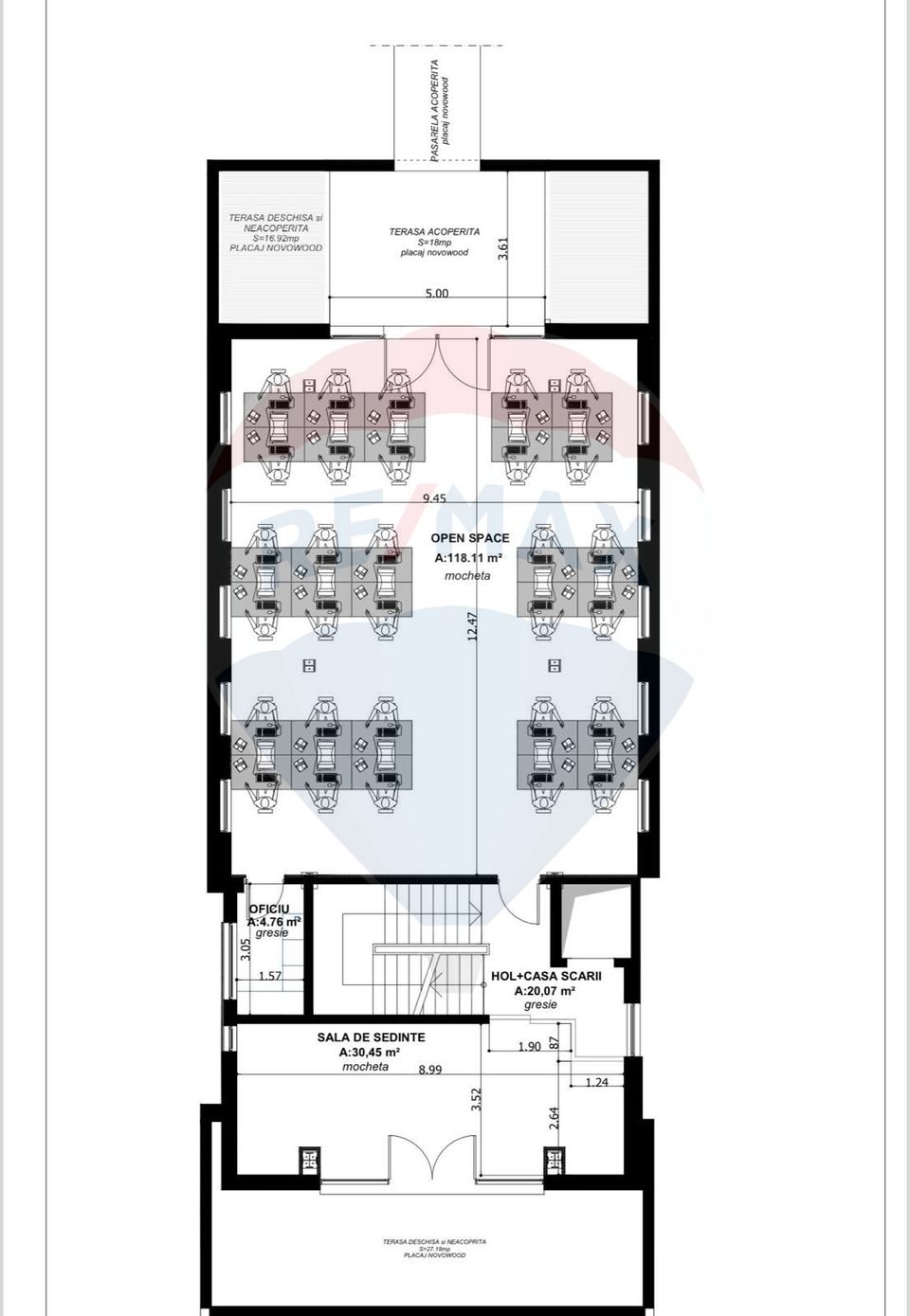 191sq.m Office Space for rent, Gruia area