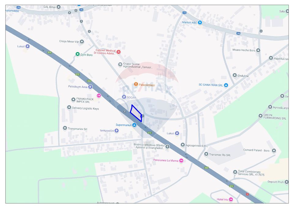 Land 1,366sqm Bors / Soseaua Borsului