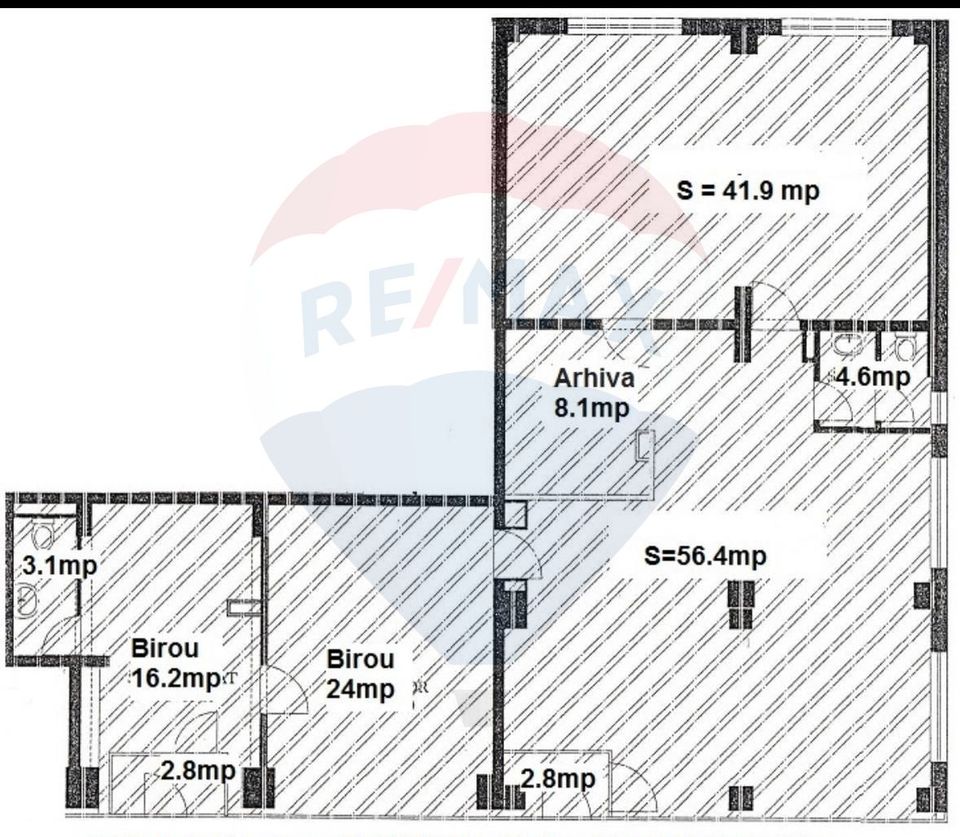 160sq.m Office Space for rent, Calea Calarasilor area