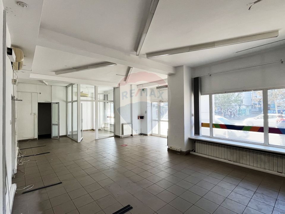 INCHIRIERE SPATIU COMERCIAL 100 mp–vitrină, vad excepțional – Unirii