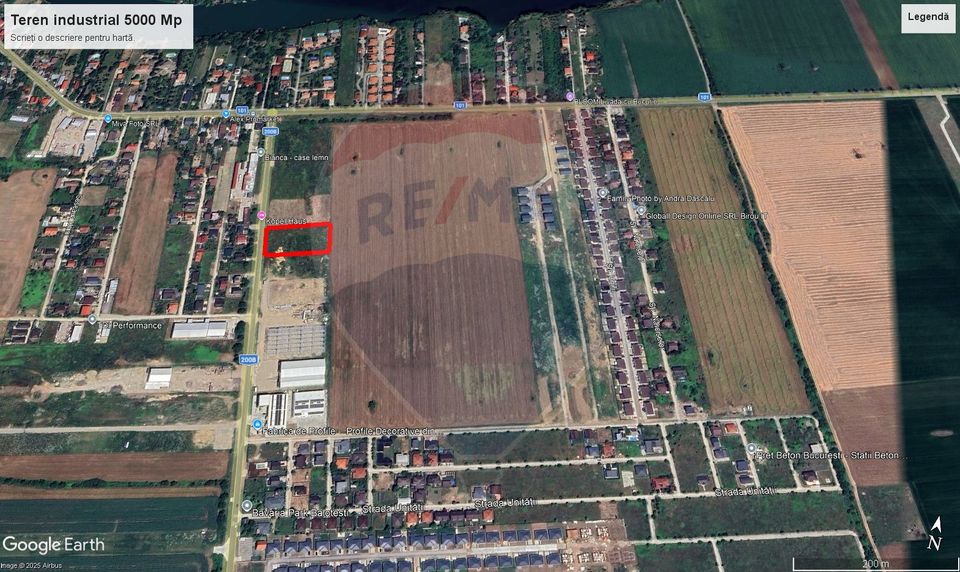 Teren 5.000mp Balotesti cu autorizatie hala