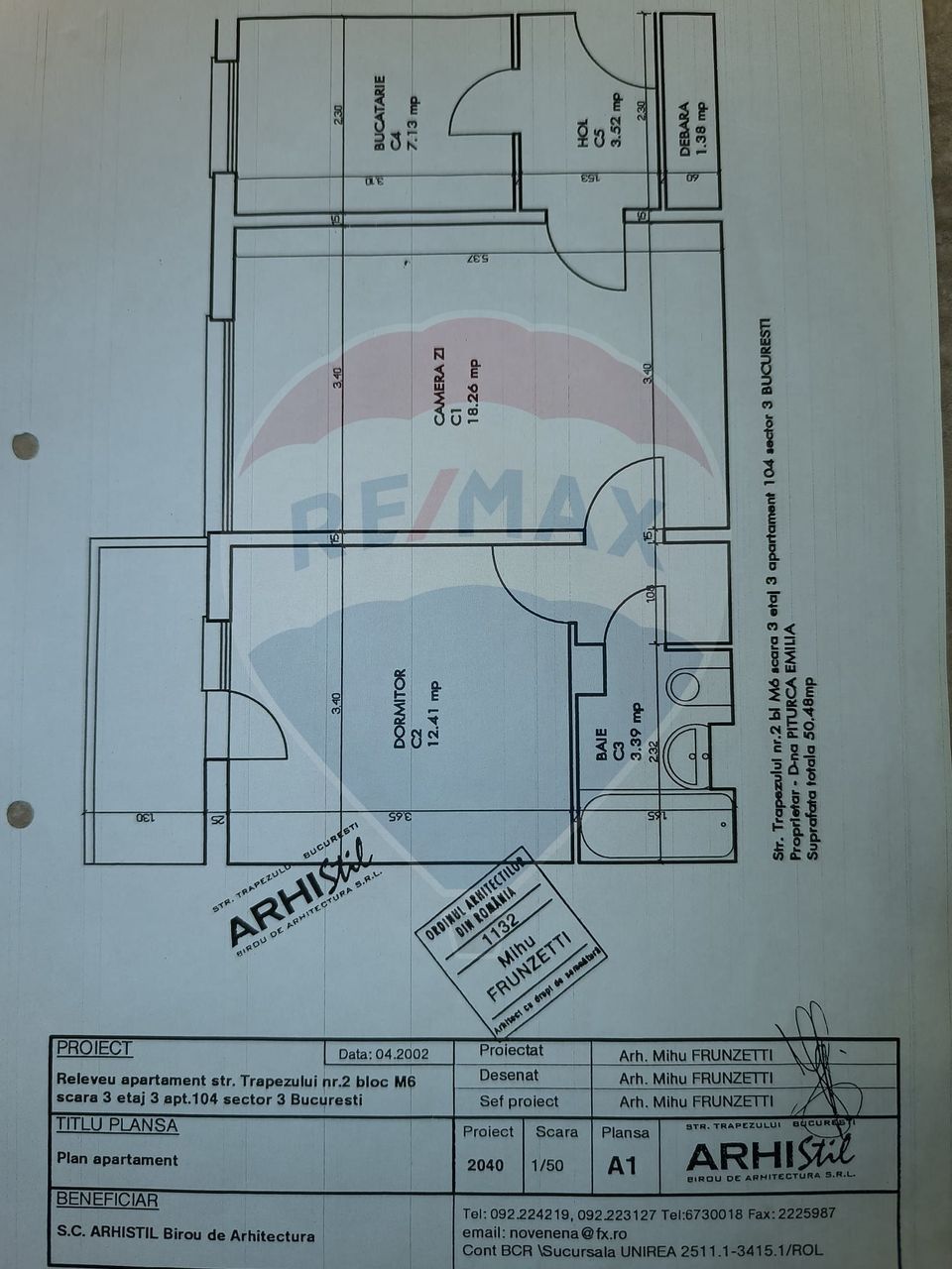 2 room Apartment for sale, 1 Decembrie 1918 area