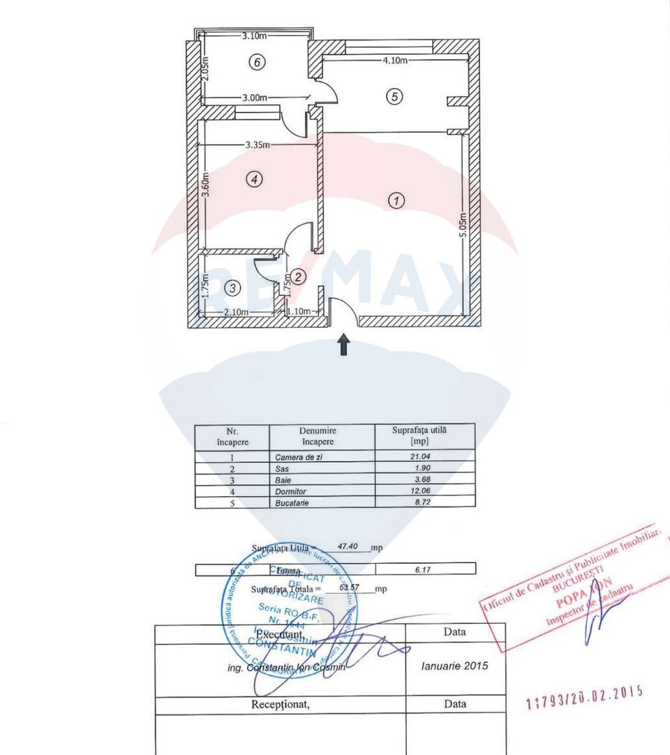 2 camere | Greenfield | Pădurea Băneasa | Balcon | Loc de parcare