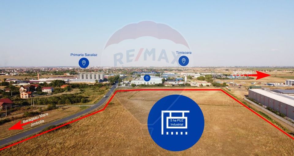 Land 50,000sqm Sacalaz / Strada Principala