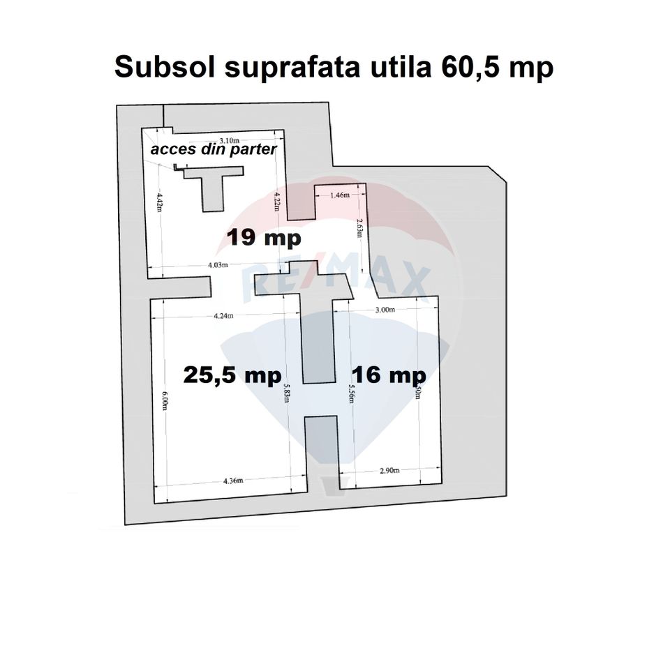 150sq.m Office Space for rent, Brasovul Vechi area