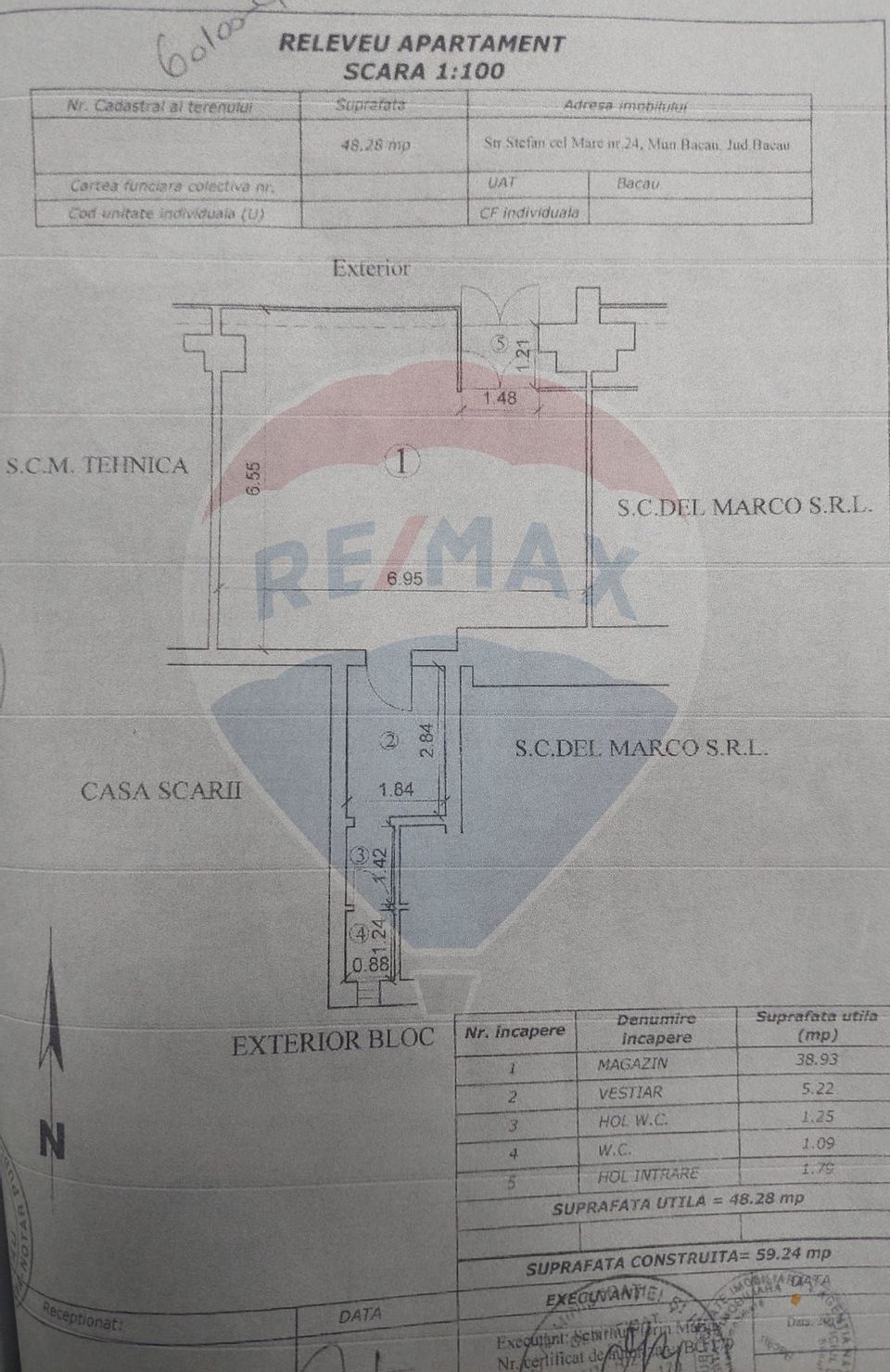 48.28sq.m Commercial Space for rent, Stefan cel Mare area