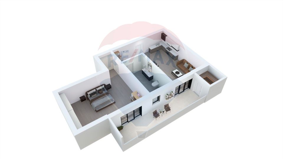 Apartament 2 camere, zonă liniștită