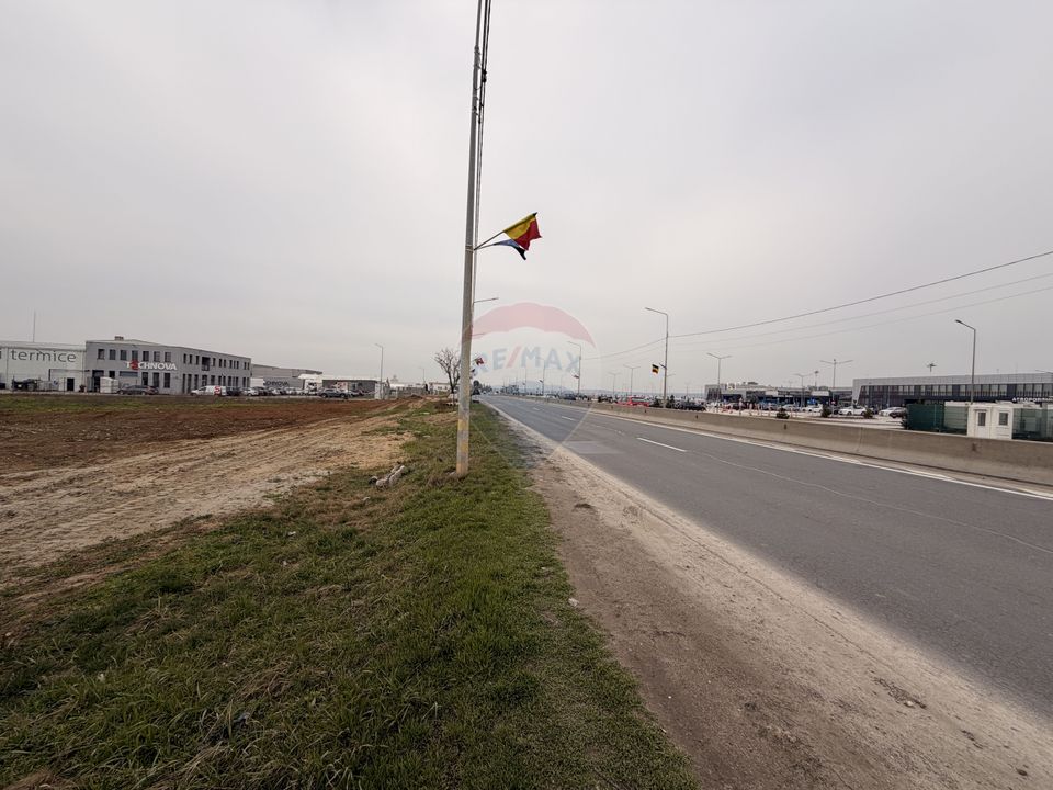 Teren 7,868mp, Aeroportul Oradea / DN E71/viitorul sens giratoriu