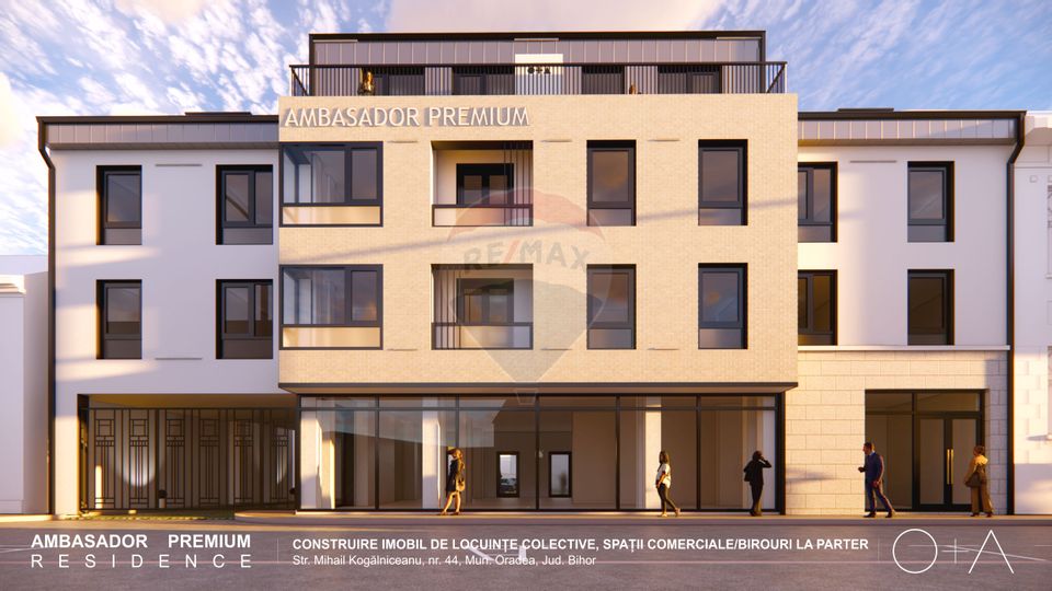 De vânzare Apartament cu 3 camere 72 mp utili Ultracentral et. 1