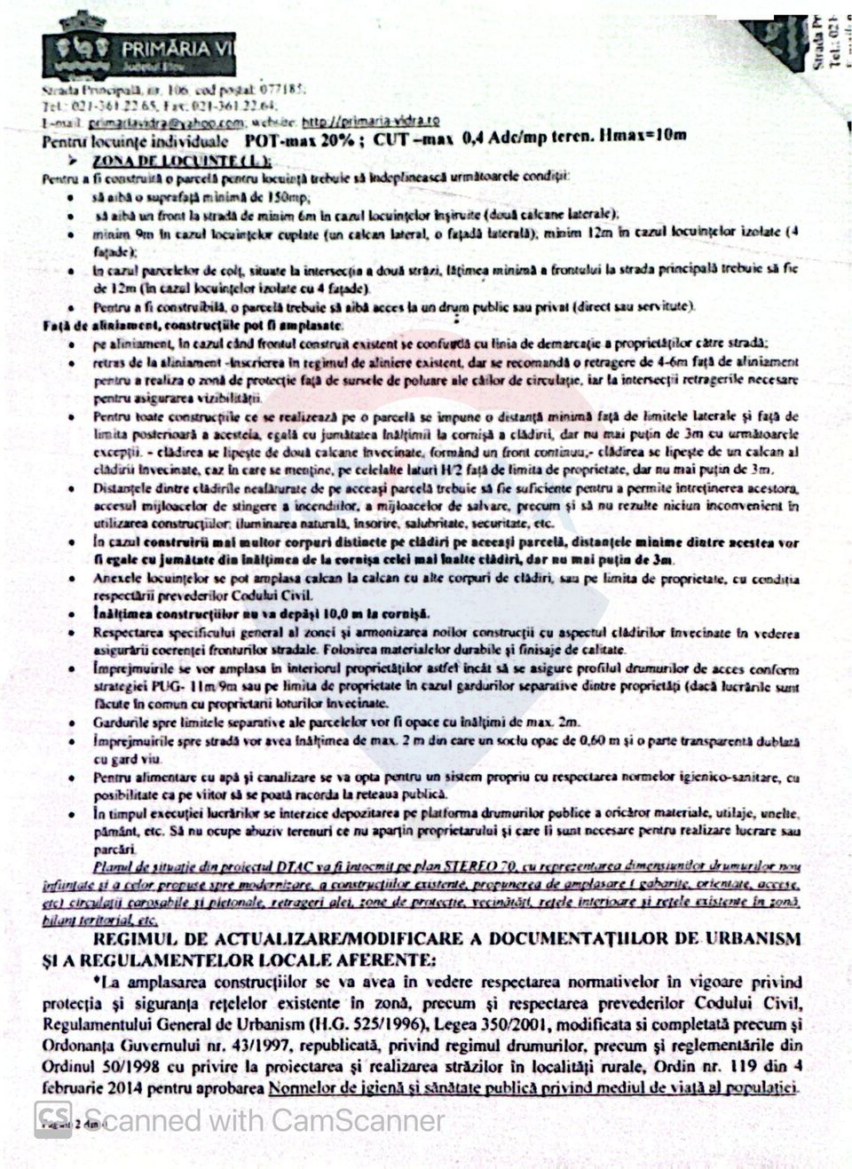 Land 4,870sqm Sintesti / Soseaua Principala