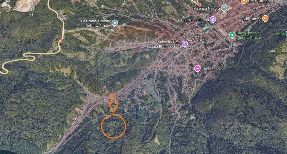 Teren Colinar Panoramic – 17.684 mp în Scheii Brașovului