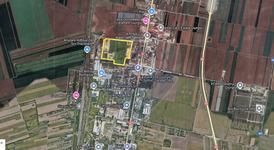 Teren cu PUZ aprobat –  Destinație logistică, industrială și servicii