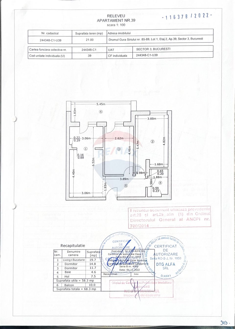 3 room Apartment for sale, Titan area