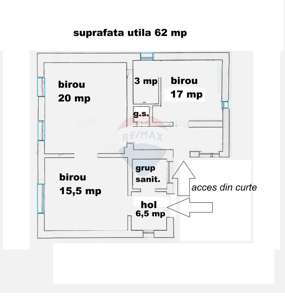 135sq.m Office Space for rent, Aurel Vlaicu area