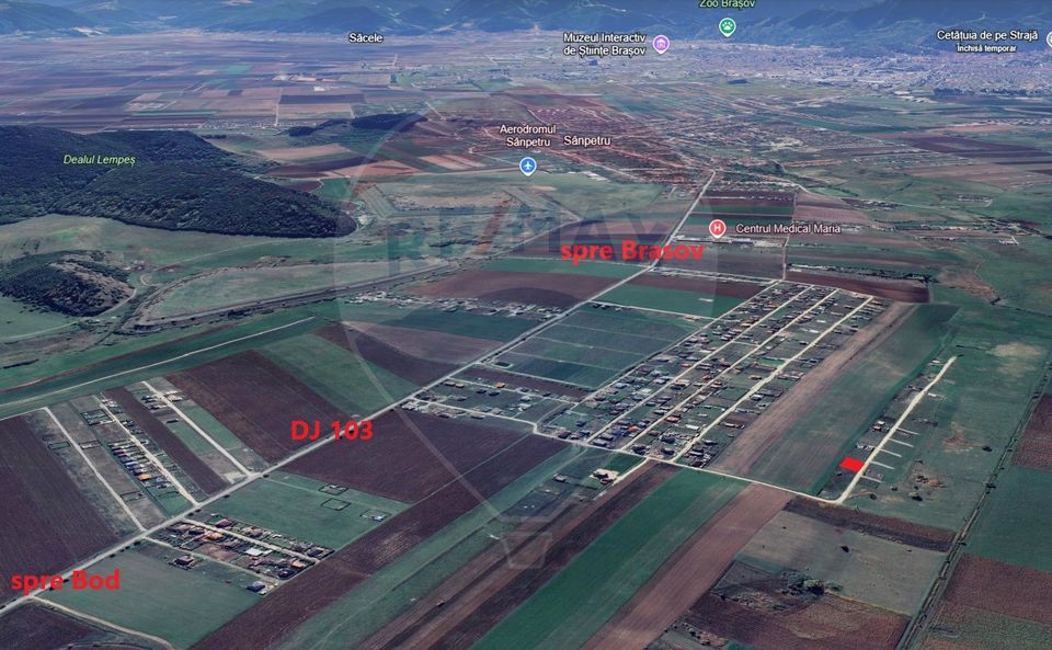 Lot de casa intrare Bod, Strada Serban Cantacuzino, 504mp