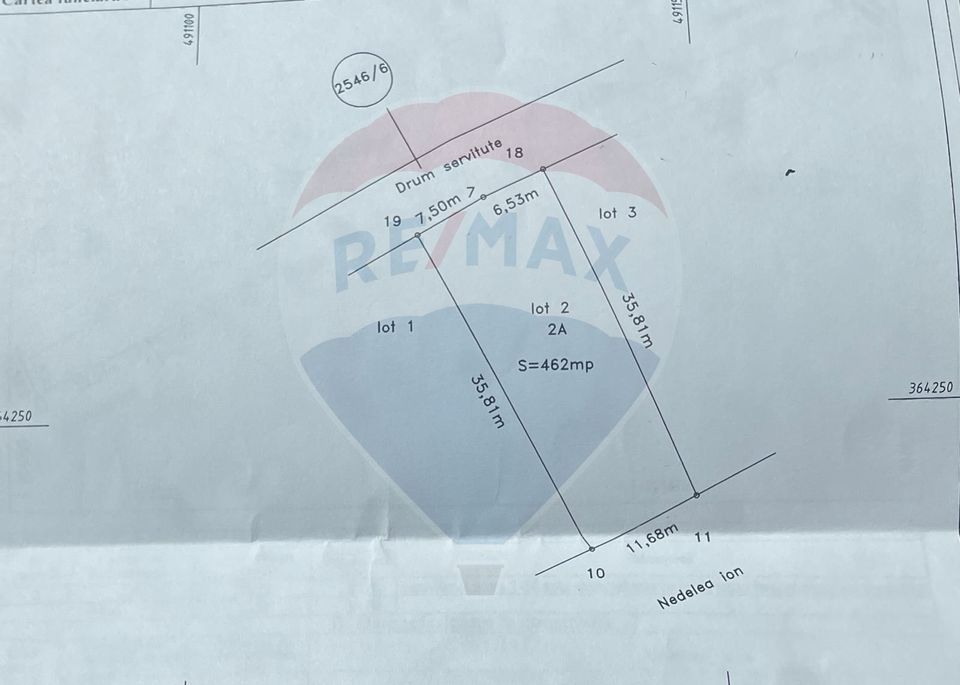 Land 462sqm Bradu / Strada Nufarului