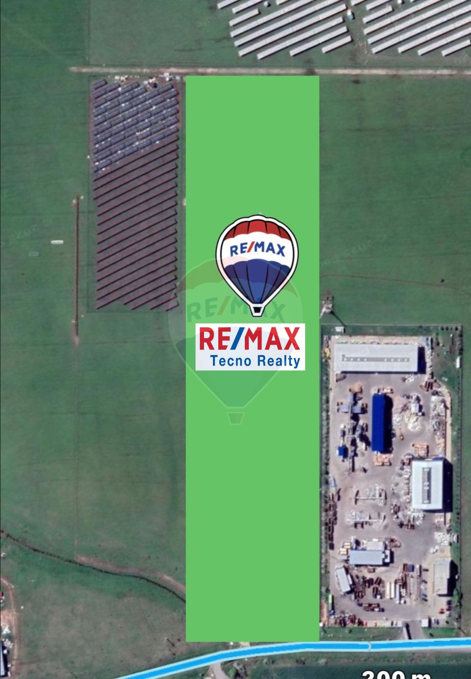 Teren intravilan 5,9 ha la doar 8E/mp fs 150m la 8 km de Arad