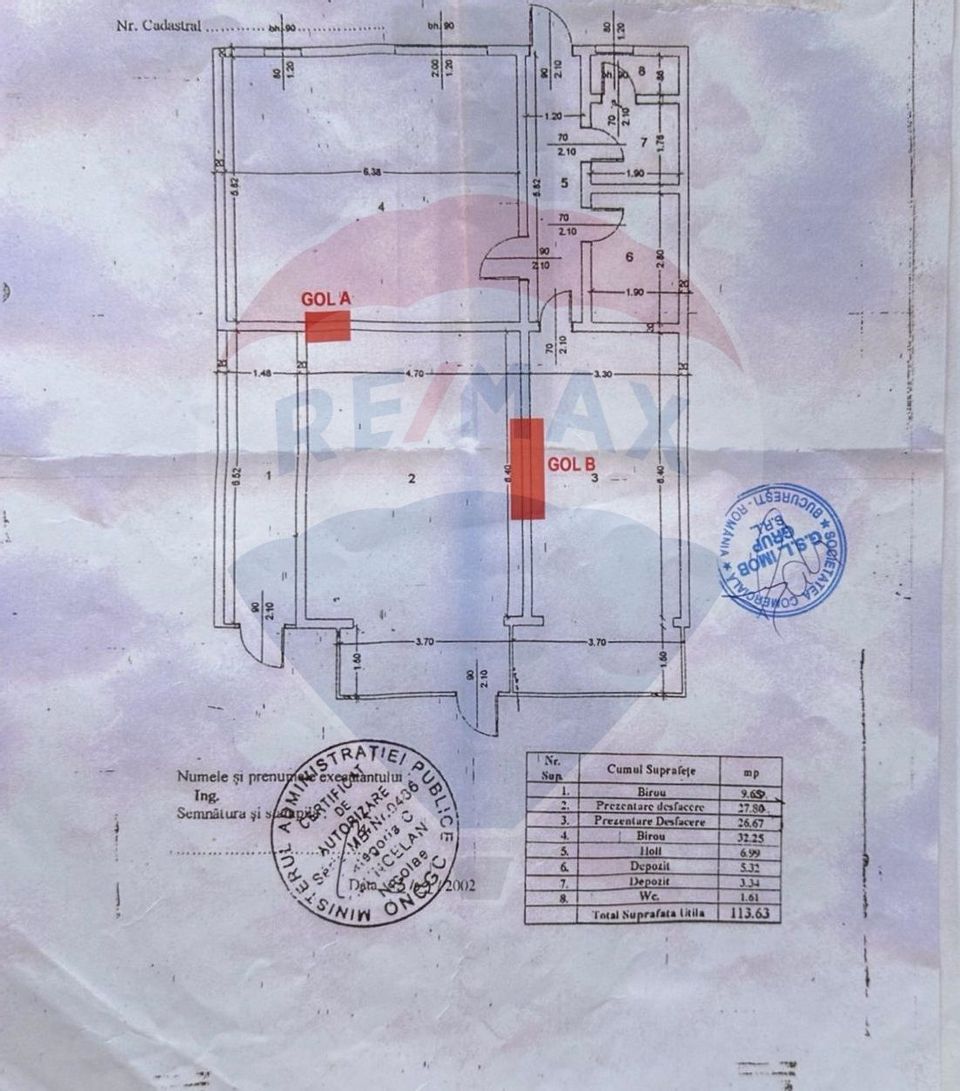 For rent Commercial space street showcase 7.4m Calea Dorobanti