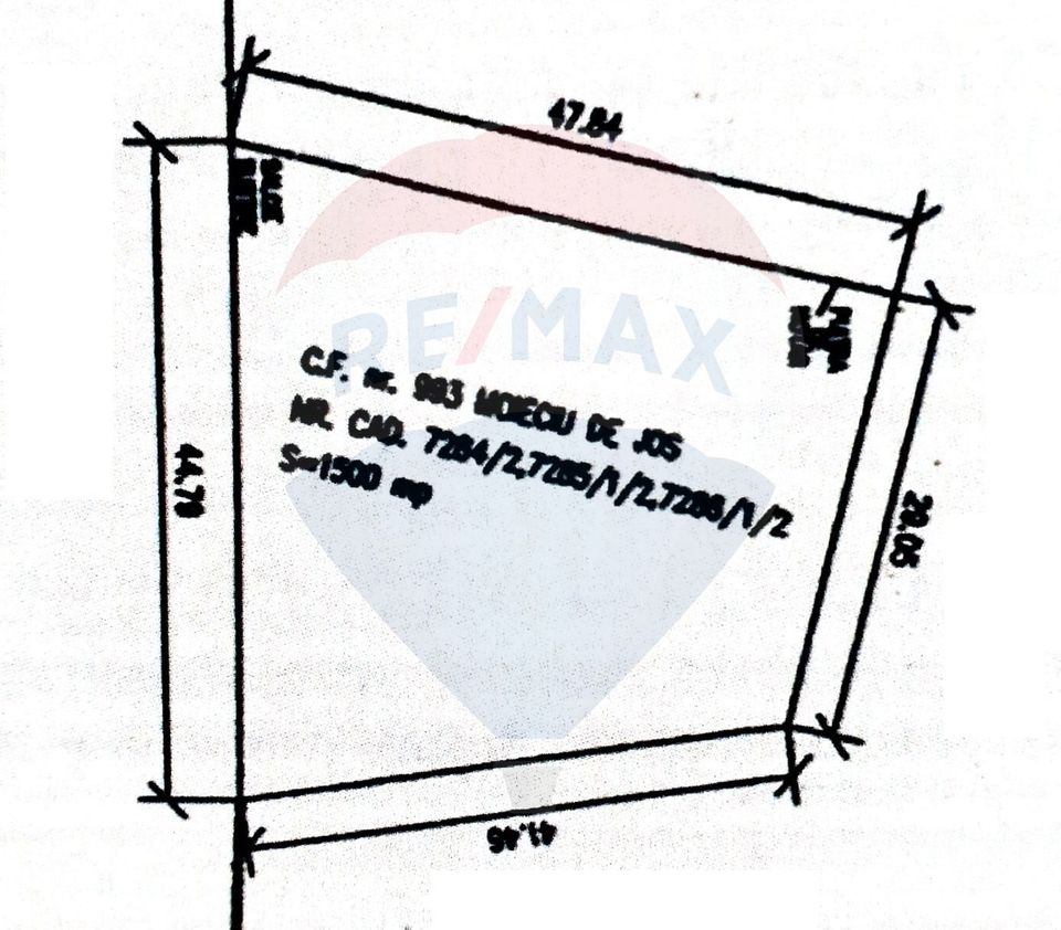 Comision 0%! Teren Moieciu de Jos 1500 mp