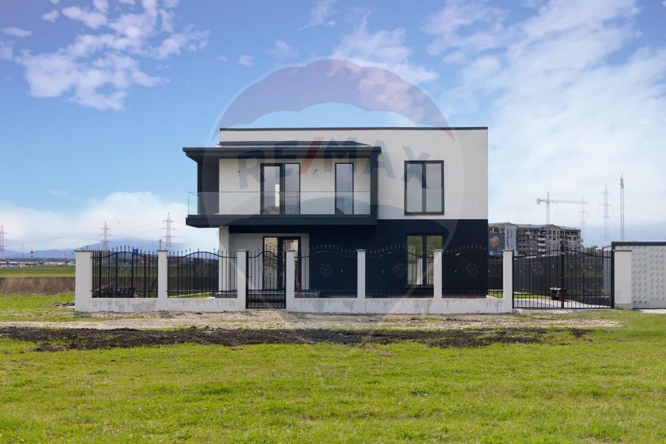 Vila moderna cu 4 camere,  P+E - teren 501 mp