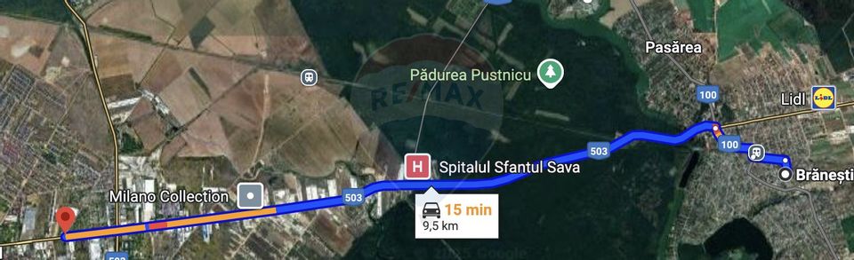 Vânzare teren | Brănești, Ilfov| Poziție Excelenta | Toate utilitǎțile