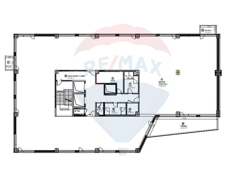 335sq.m Office Space for rent, Semicentral area