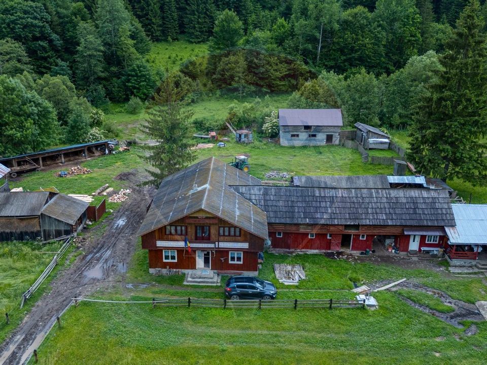 Fermă de vânzare, teren 21436 mp intravilan, Coșnea, Agăș