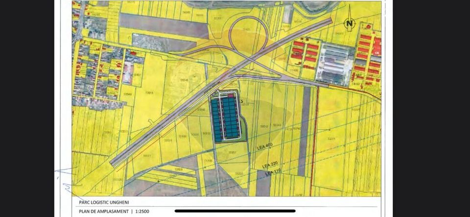 Terenuri Investitie 43485 mp Ungheni-Mures / Autostrada
