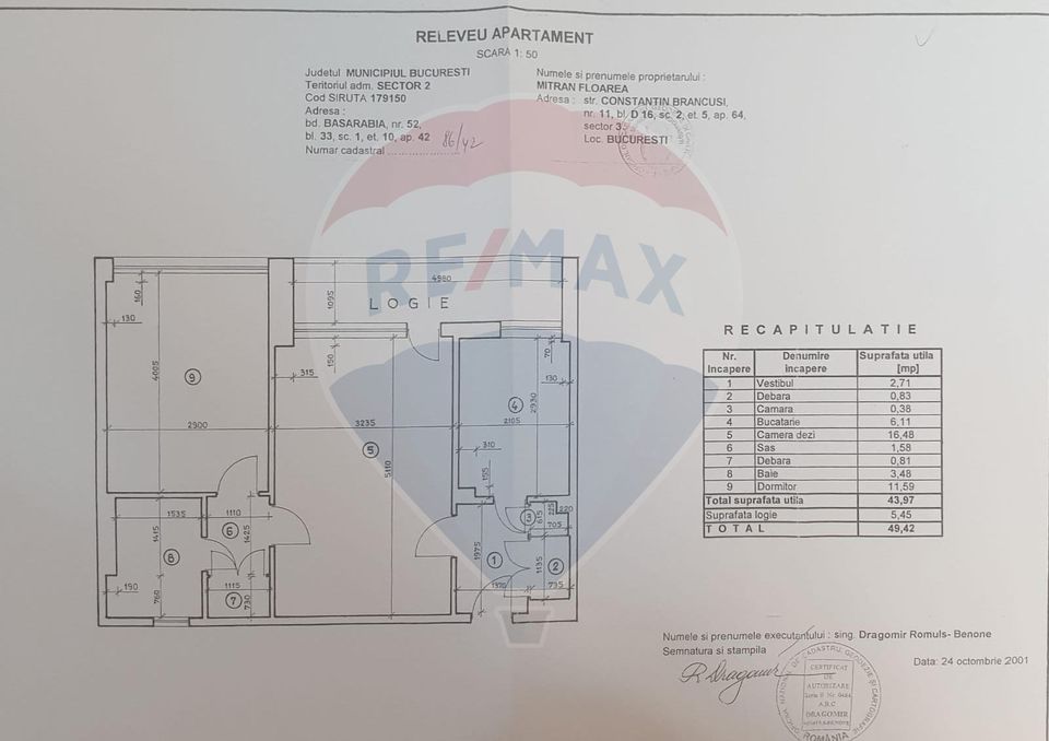 Vanzare Apartament 2 camere zona Muncii Panorama Arena Nationala