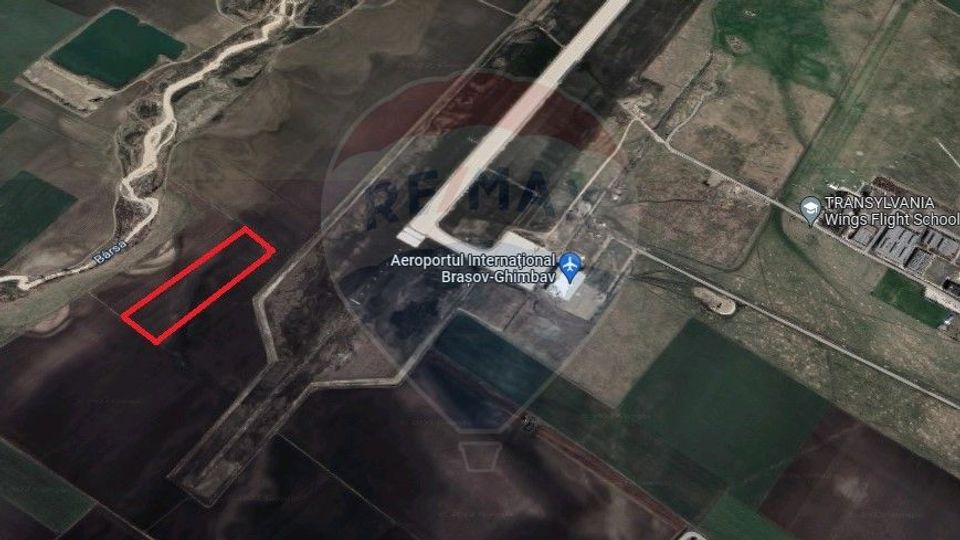 Teren 2.9 ha,  Aeroportul International Ghimbav-28 euro/mp